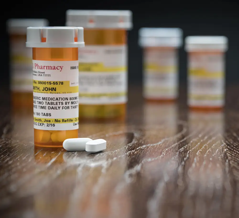 Bottles of prescription drugs