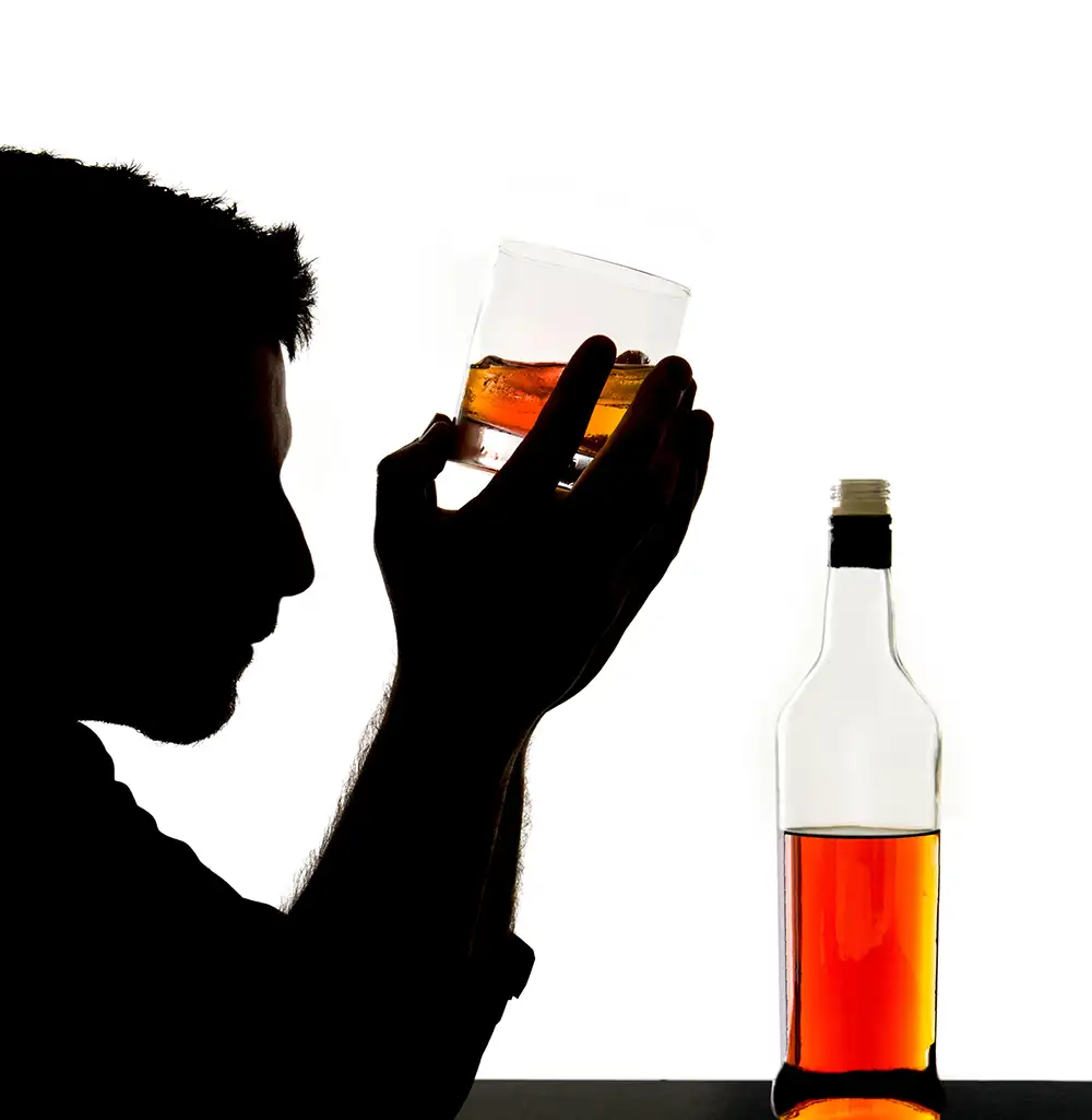 man with drinking problem